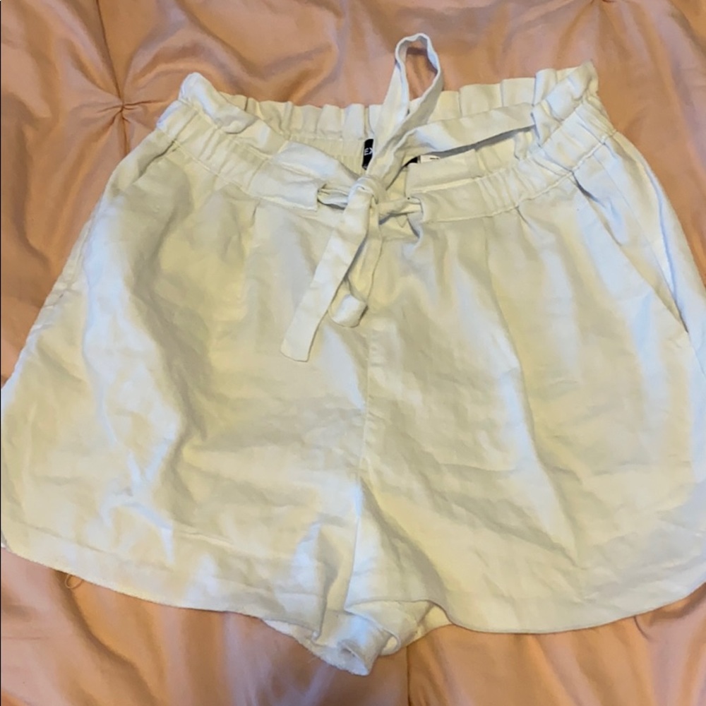 Express white paper bag shorts